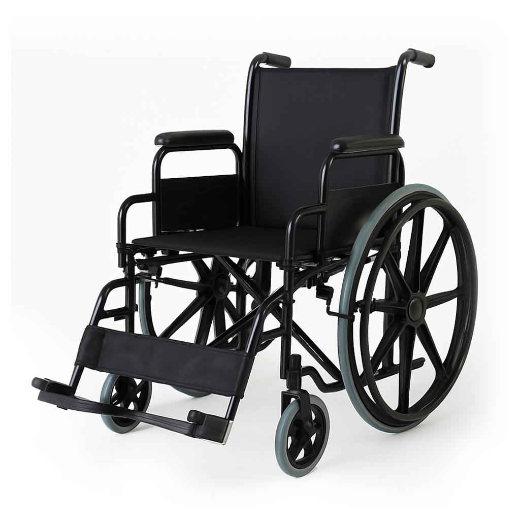 Silla de ruedas 18'' con reposapiés