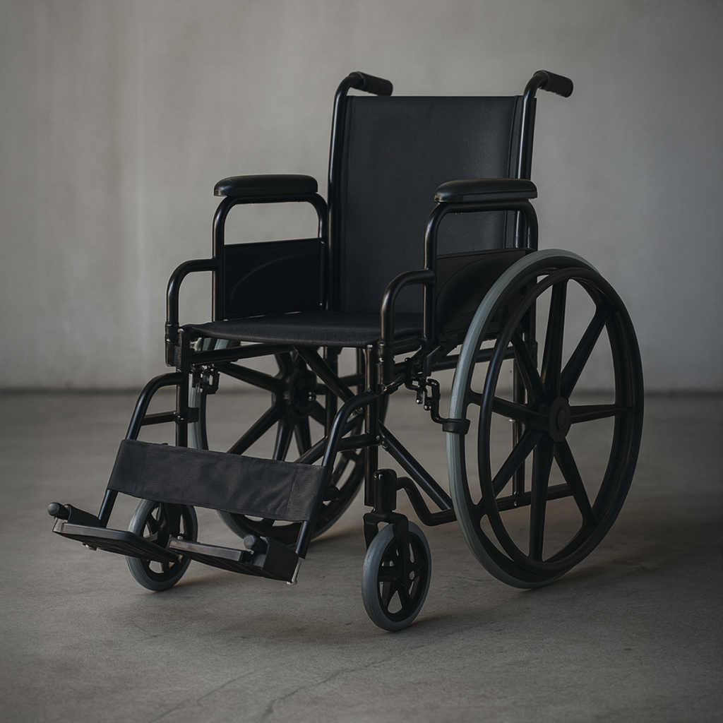 Silla de ruedas 18'' con reposapiés