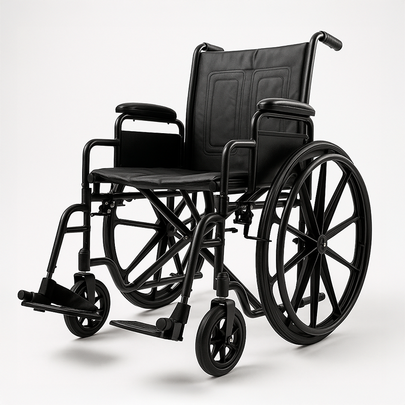 Silla de ruedas 18'' con reposapiés