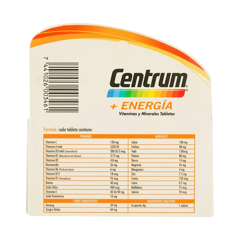 Centrum - + ENERGIA - Multivitaminico con GINGSENG