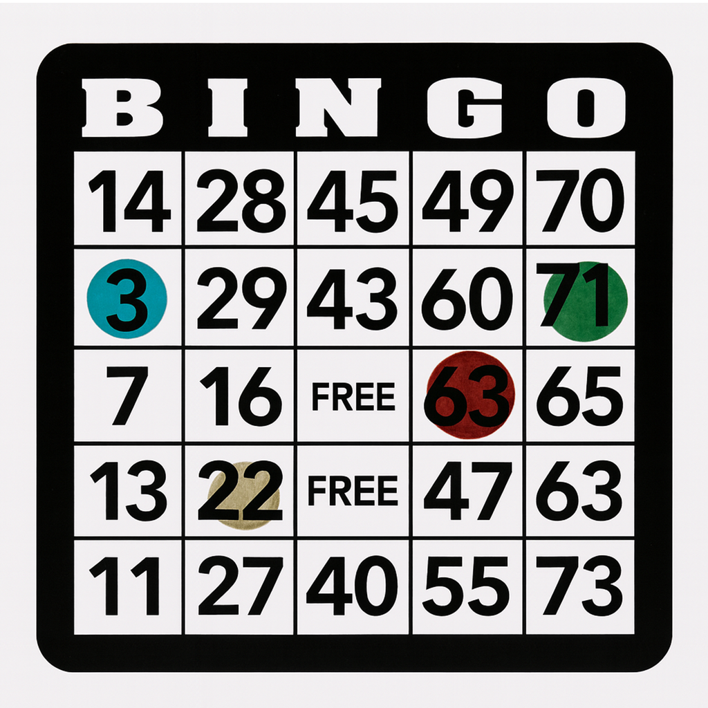Metal Bingo Set
