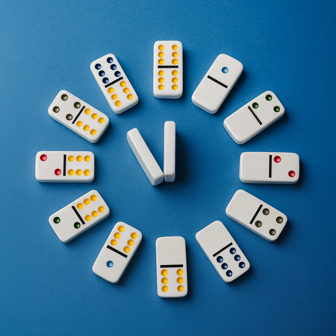 Domino Clásico blanco Marfil