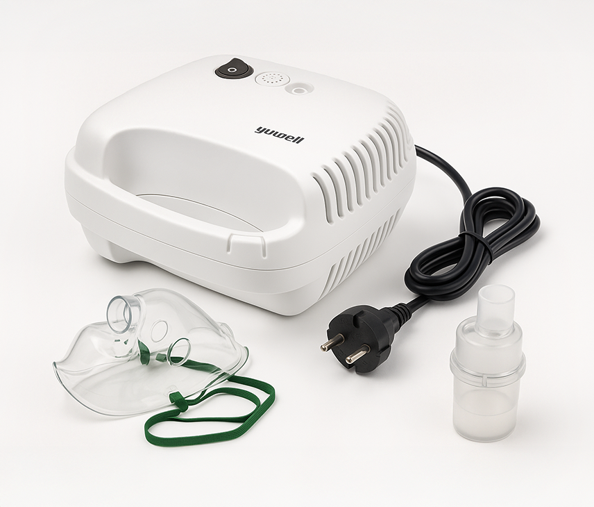 Nebulizador e inhalador con compresor de aire