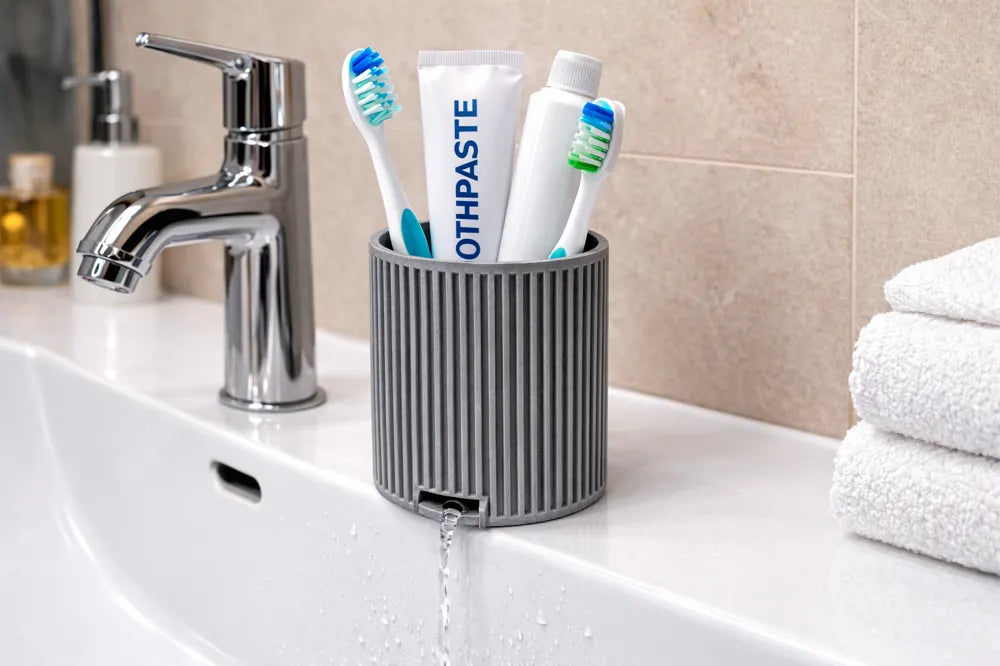 Holder cepillos de dientes Japandi