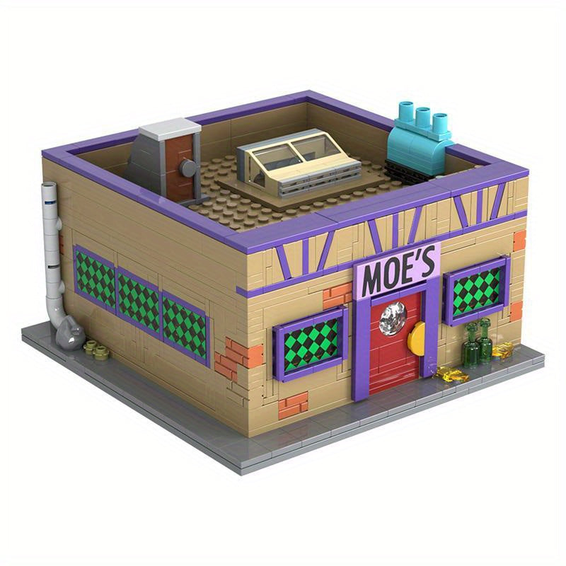 Kit de Construcción - Los Simpsons - La taberna de moe -  840 Piezas -