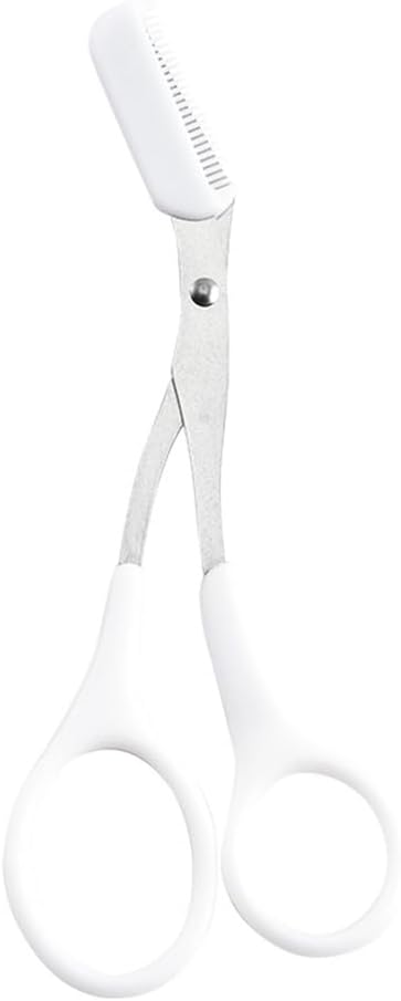 Eyebrow Trimmer with Razors, Eyebrow Scissors Comb for Women and Men, All-in-One Shaper Epilator Hair Remover, Multipurpose Exfoliating Dermaplaning Tool Razors Set-1 Pack