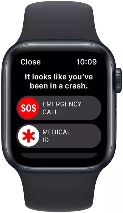 Apple Watch Series 7 (GPS, 45mm) Midnight Aluminum Case with Midnight Sport Band (Renewed)