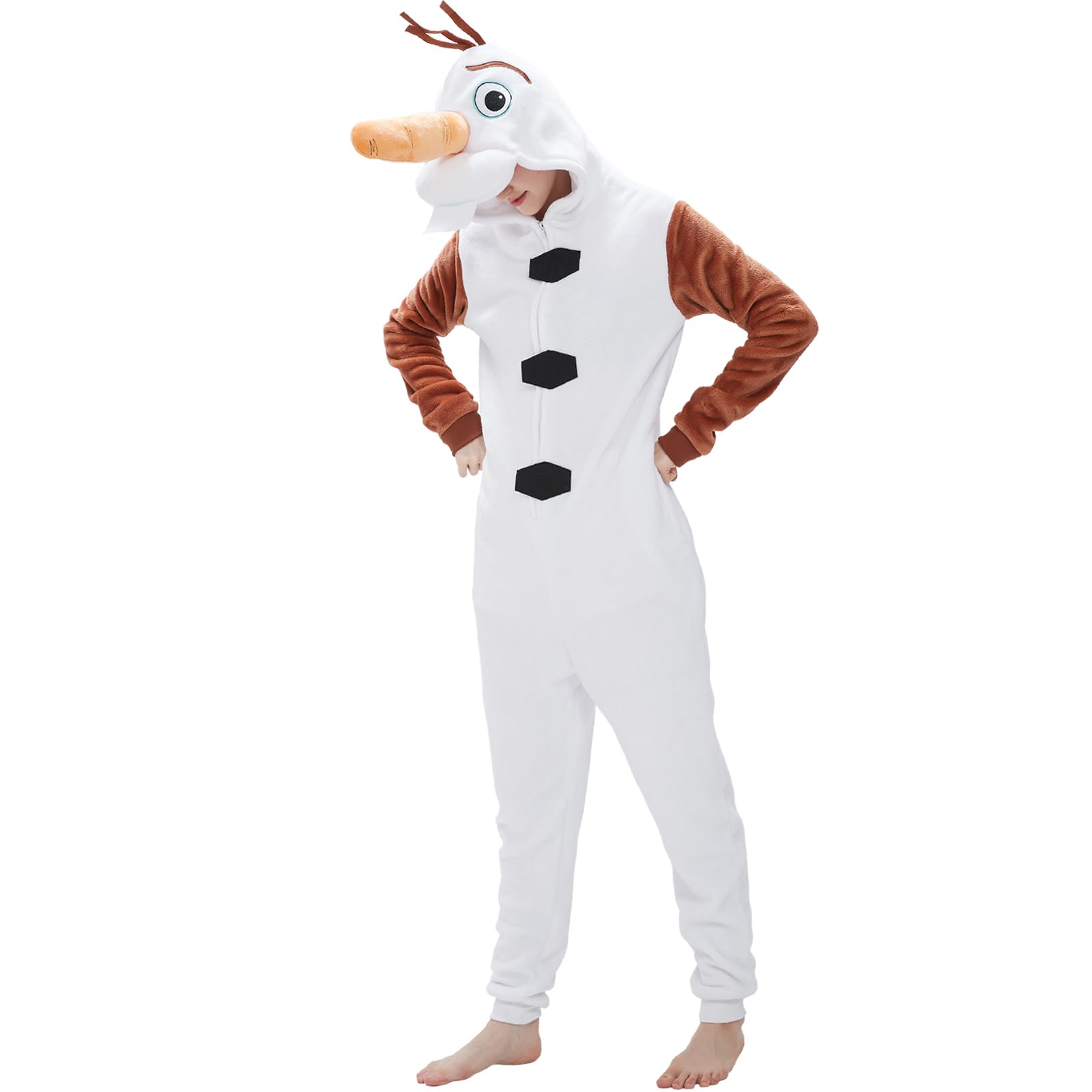 SWEETXIN Adult Unisex Onesie Pajamas Halloween Christmas Cosplay Costume Suit for Women and Men