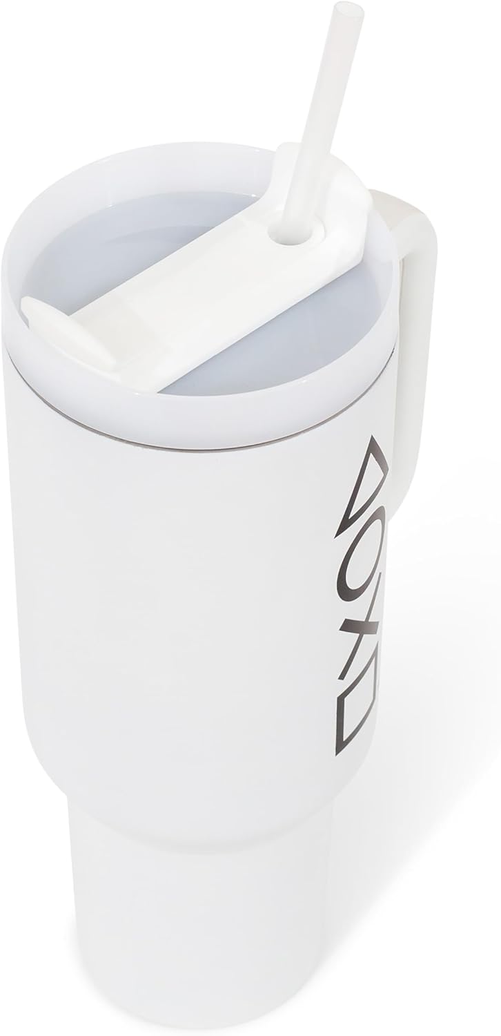 Pyramid America PlayStation Controller Icons Metal Travel Tumbler With Leak-Resistant Lid and Reusable Straw | Holds 40 Ounces