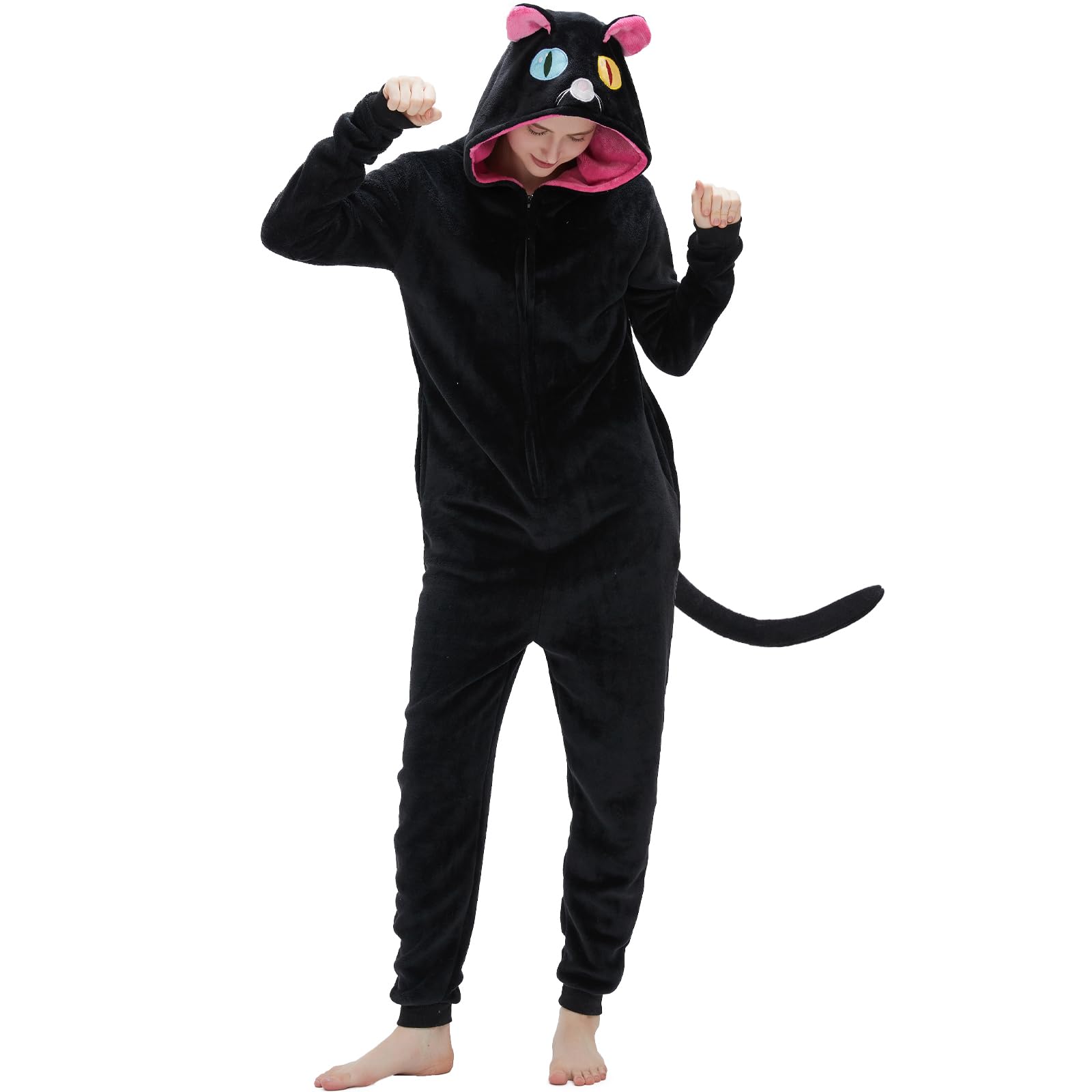 SWEETXIN Adult Unisex Onesie Pajamas Halloween Christmas Cosplay Costume Suit for Women and Men
