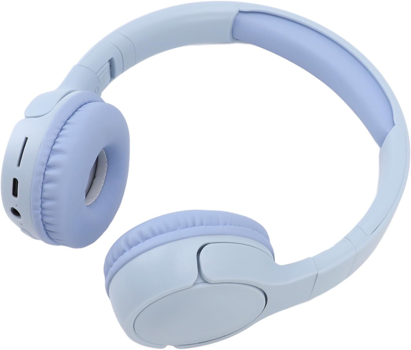 Jectse Bluetooth Over Ear Headphones, C-2251 Foldable Noise Canceling Headset with Microphone, HiFi Stereo 3.5mm On Ear Headphones Comfortable Fit for Home Office Phone (Blue)