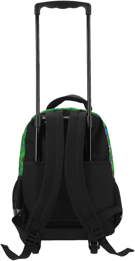 Minecraft Rolling 16” Backpack with Adjustable Handle