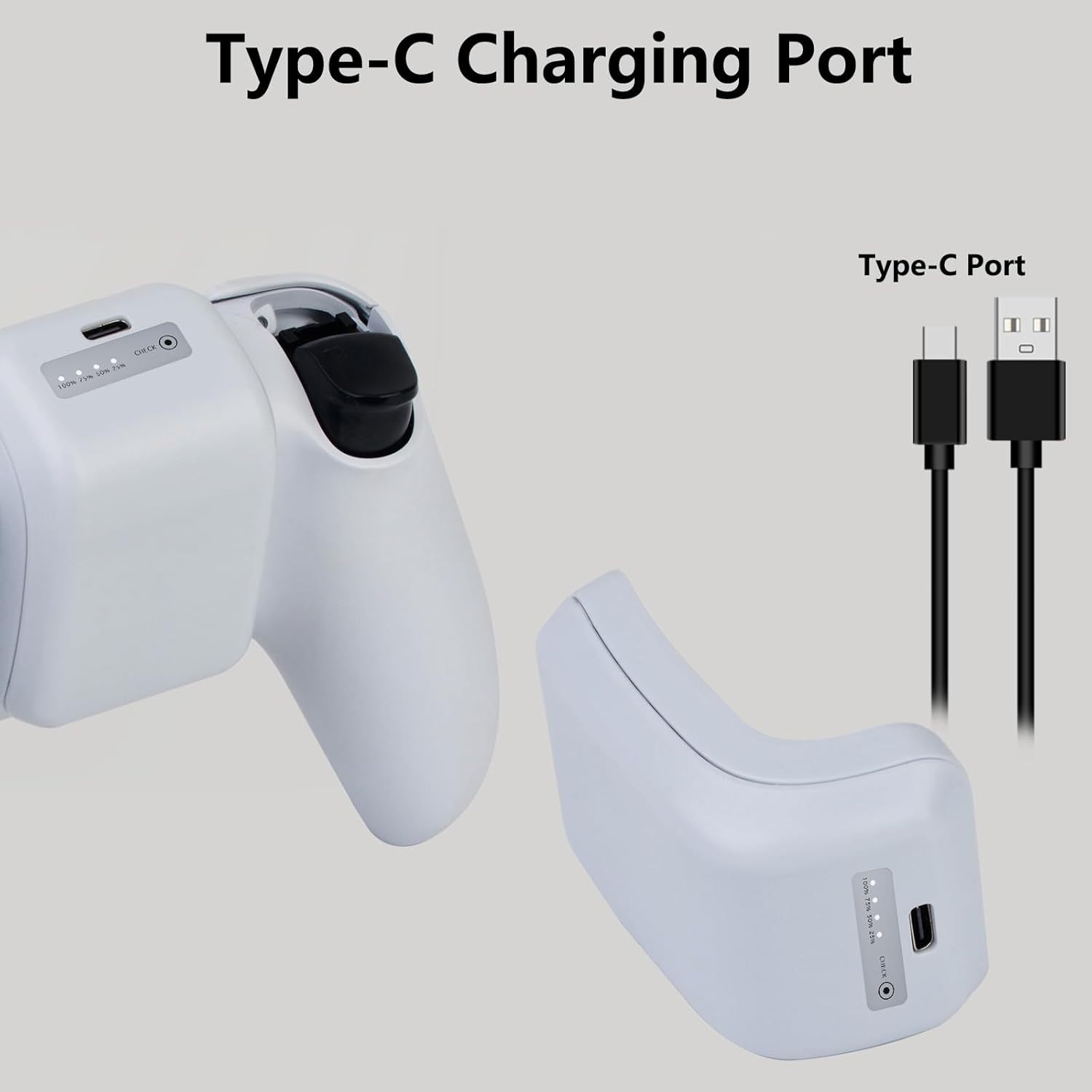 3600mAh PS5 Controller Battery Pack, Fast Charging PS5 External Battery Compatible with Sony PlayStation 5 LIP1708 PS5 DualSense CFI-ZCT1W Wireless Controller