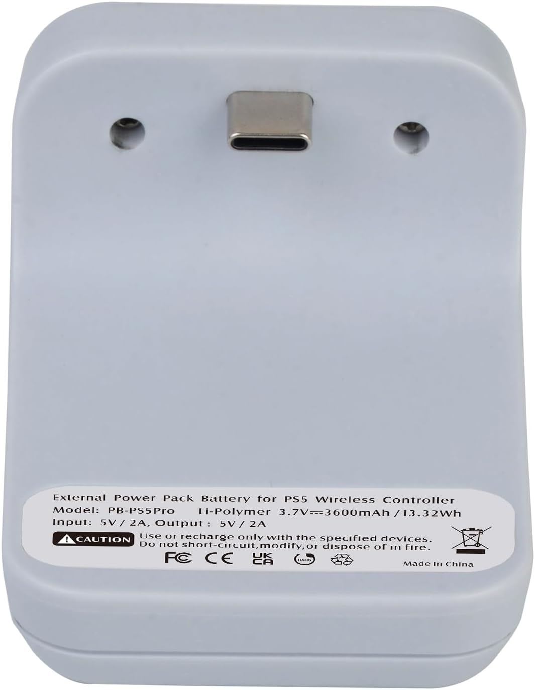 3600mAh PS5 Controller Battery Pack, Fast Charging PS5 External Battery Compatible with Sony PlayStation 5 LIP1708 PS5 DualSense CFI-ZCT1W Wireless Controller