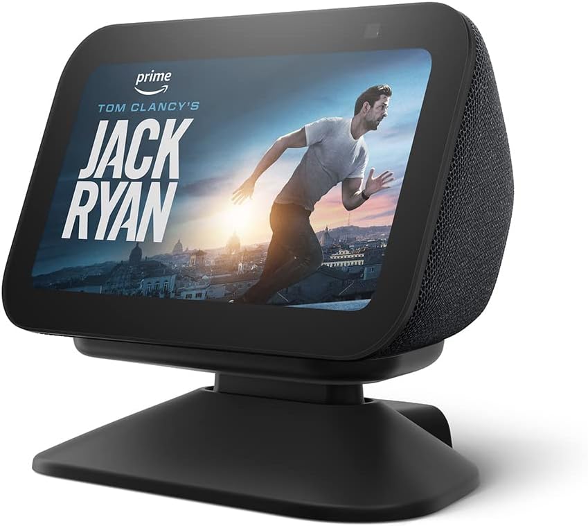 Echo Show 5 (3rd Gen) Adjustable Stand with USB-C Charging Port | Charcoal