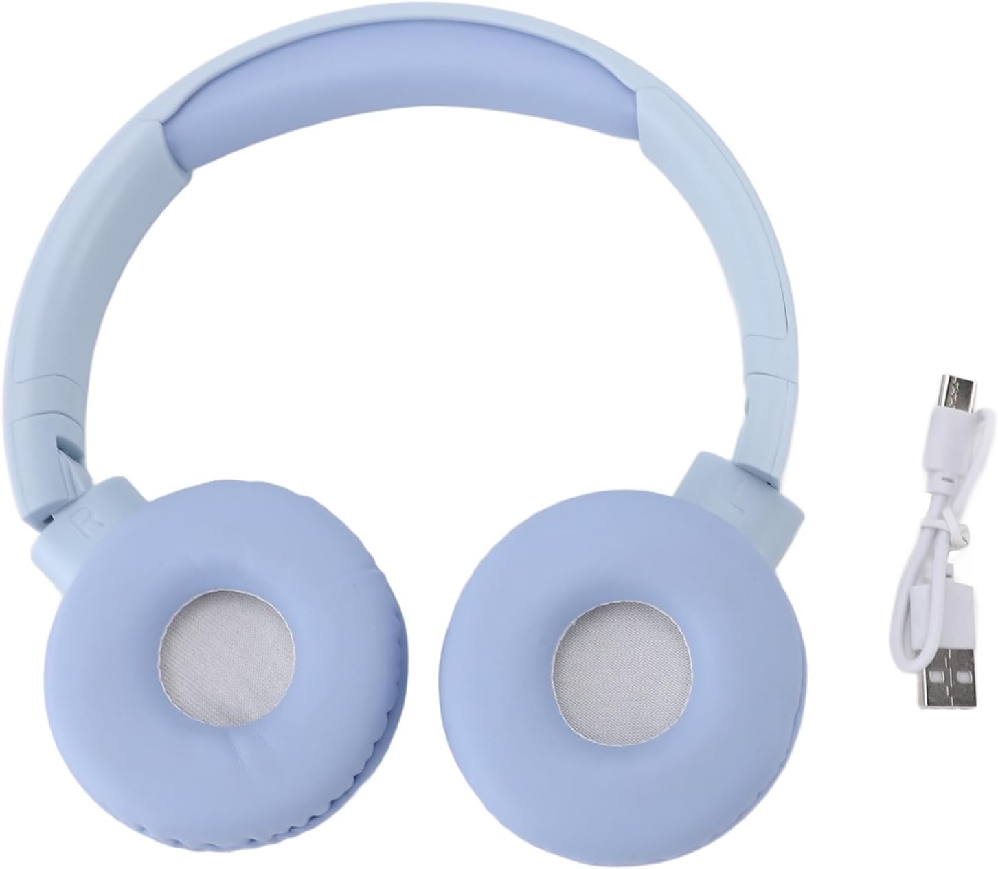 Jectse Bluetooth Over Ear Headphones, C-2251 Foldable Noise Canceling Headset with Microphone, HiFi Stereo 3.5mm On Ear Headphones Comfortable Fit for Home Office Phone (Blue)