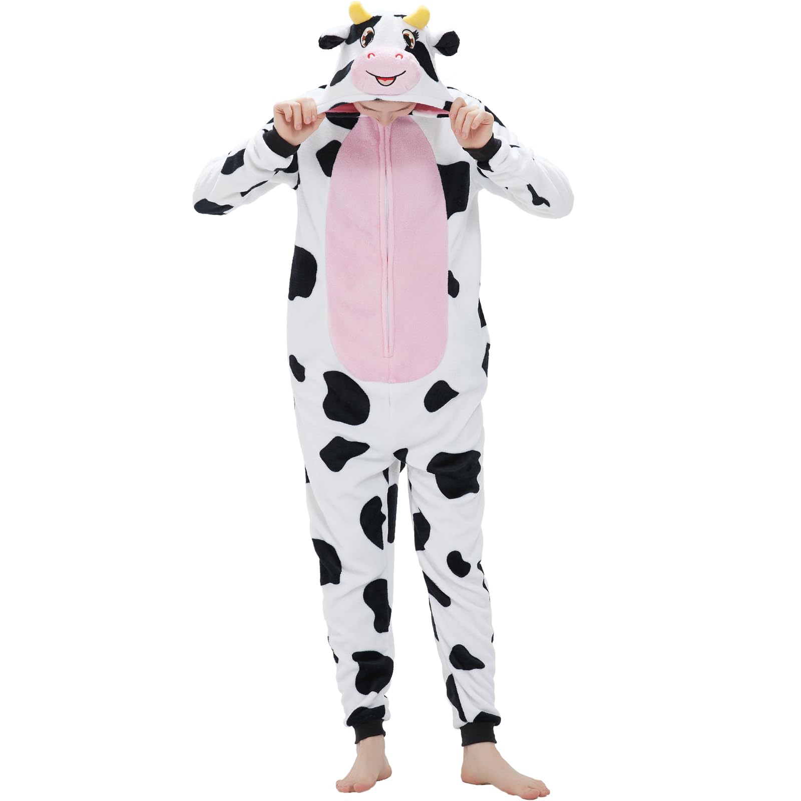 SWEETXIN Adult Unisex Onesie Pajamas Halloween Christmas Cosplay Costume Suit for Women and Men