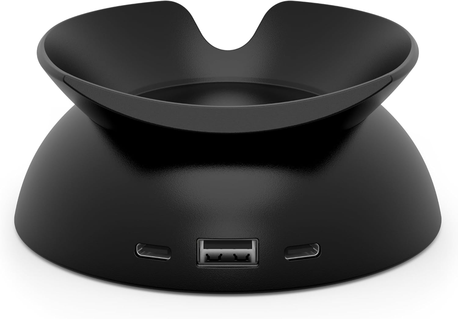 Echo Spot Bundle: Includes Echo Spot (2024 Release) | Black & Made for Amazon Stand with USB-C and USB-A Charging Ports | Black