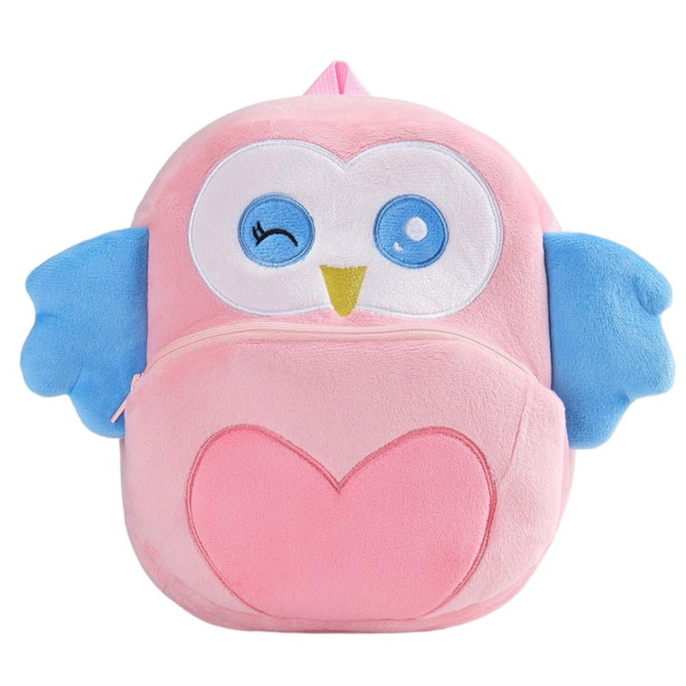 Cute Toddler Backpack,Kids Mini Travel Bag Plush Animal Cartoon Toddler Bag Daypack Backpack for Boys Girls 2-4 Years