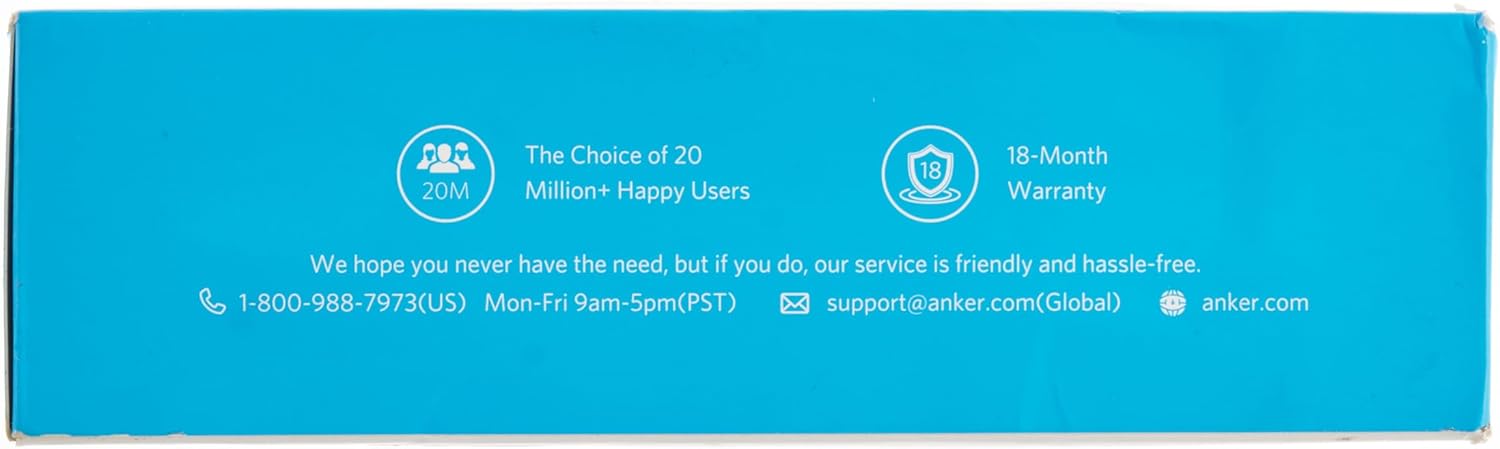 Anker Soundcore 2 Portable Bluetooth Speaker with 12W Stereo Sound, Bluetooth 5, Bassup, IPX7 Waterproof, 24-Hour Playtime, Wireless Stereo Pairing, Speaker for Home, Outdoors, Travel(Renewed)