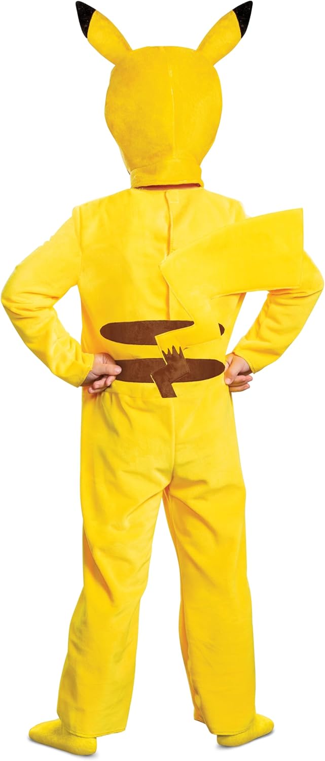 Disguise Pokemon Pikachu Costume Child Pikachu Cosplay Outfit & Headpiece Kids Pokemon Cosplay