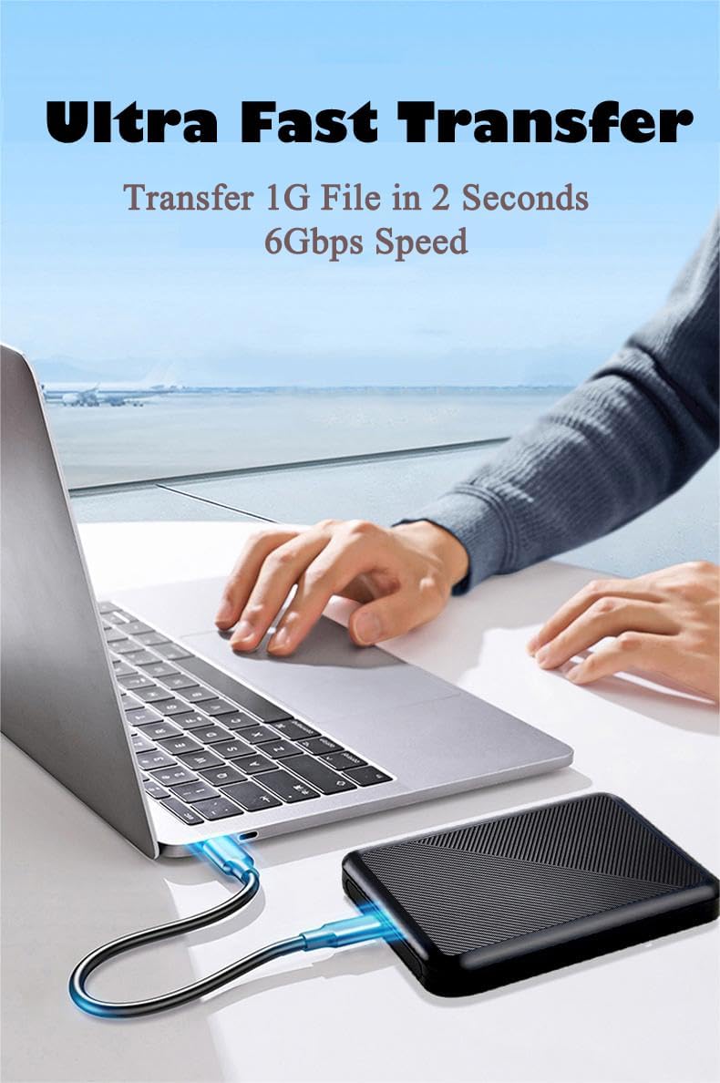 250GB Ultra Slim Portable External Hard Drive USB 3.1 Type C HDD Storage for PC, Mac, Laptop, PS4, Xbox one