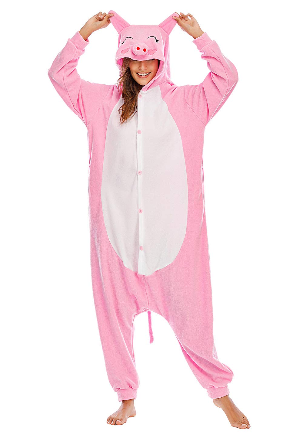 Halloween Animal Onesie Pajamas for Adults Costume Cosplay Homewear One Piece