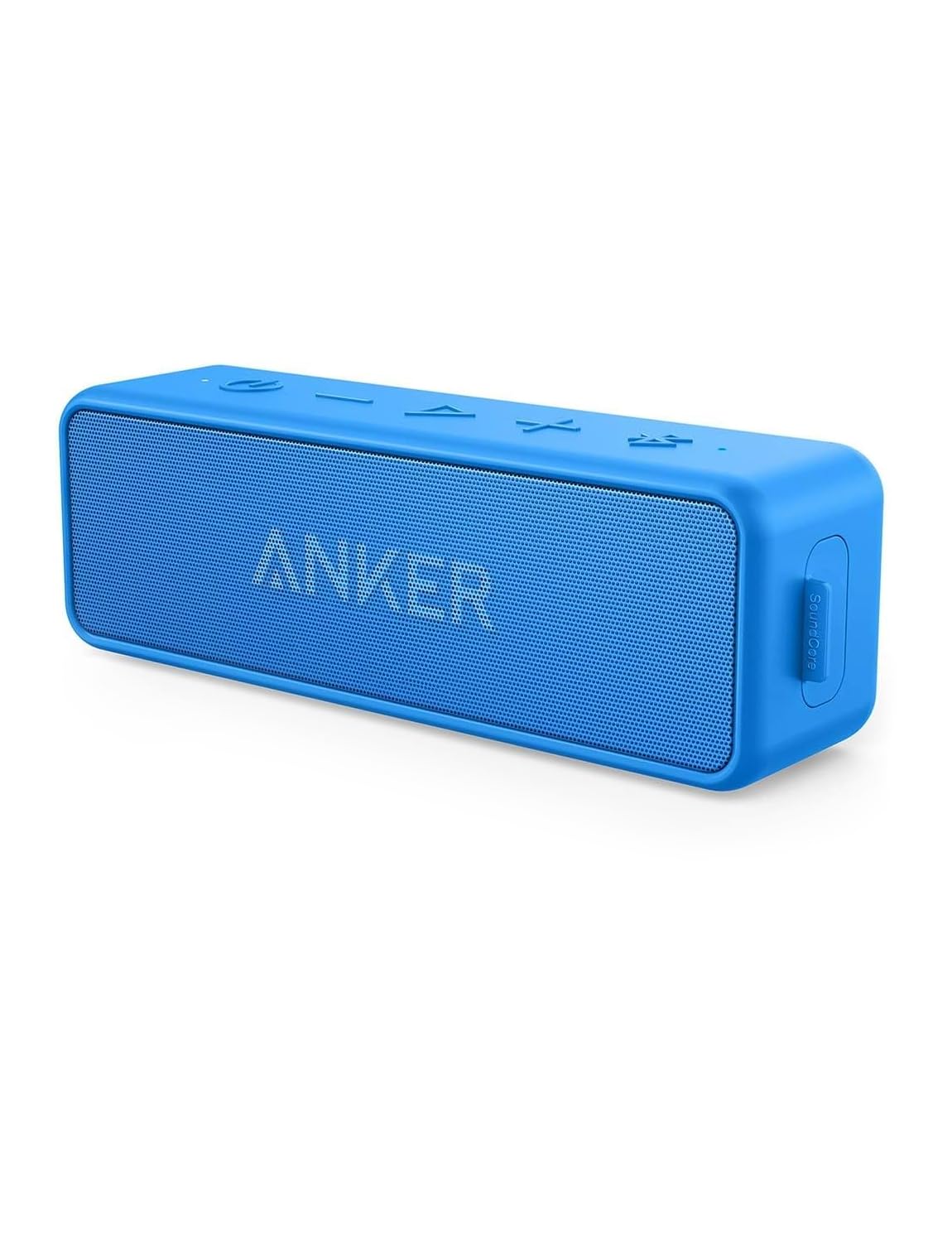 Anker Soundcore 2 Portable Bluetooth Speaker with 12W Stereo Sound, Bluetooth 5, Bassup, IPX7 Waterproof, 24-Hour Playtime, Wireless Stereo Pairing, Speaker for Home, Outdoors, Travel(Renewed)