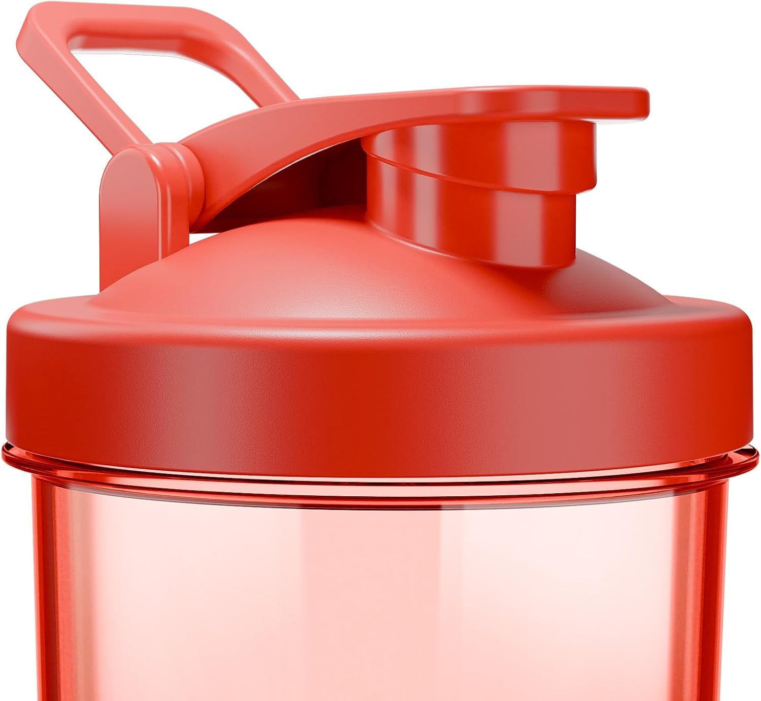 Electric Shaker Bottle USB C Rechargeable Protein Shaker Bottle Shaker cups for Protein Shakes Mixer with 24oz BPA Free Tritan Meal Replacement Shakes Made with Tritan Portable Blender Cup (Red)