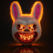 KatchOn, Halloween Mask LED Light Up Bunny Mask - Purge | Realistic Movie Cosplay, Halloween Cosplay Party