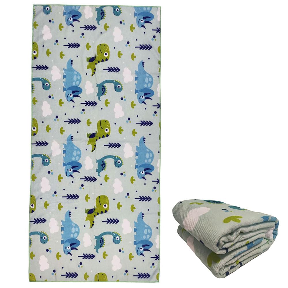 Extra Large Cute Black Leopard Beach Towels for Adult Girls, Big Oversized Thick Cheetah Print Microfiber Terry Cloth Sandproof Quick Dry 30 x 60