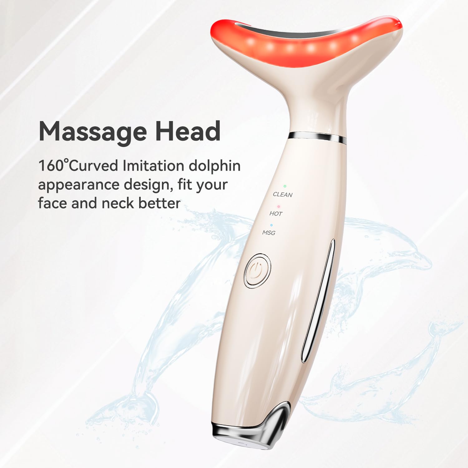 7 Color Facial Neck Device, Portable Facial Massager, Face Sculpting Tool for Skin Care with Vibration, Thermal