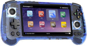 RG556 Retro Handheld Game Console , Android 13 System Unisoc T820 Processor 5.48 Touch Inch AMOLED Screen 5500mAh Battery Support WiFi Online DP Output (Transparent Blue)