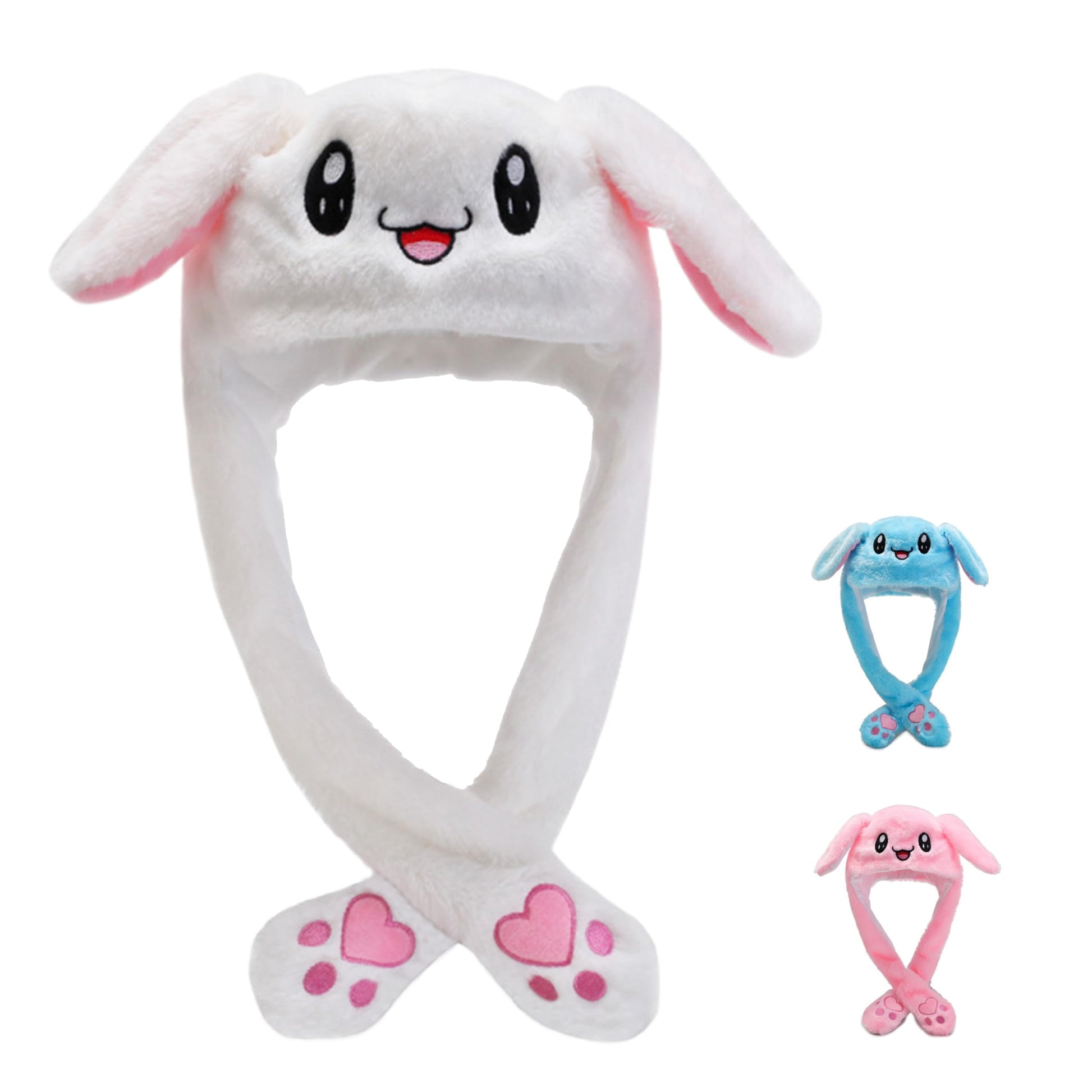 Bunny Hat, Funny Plush Bunny Hats, Plush Christmas Rabbit Hat, Party Cosplay Cute Animal Hats.