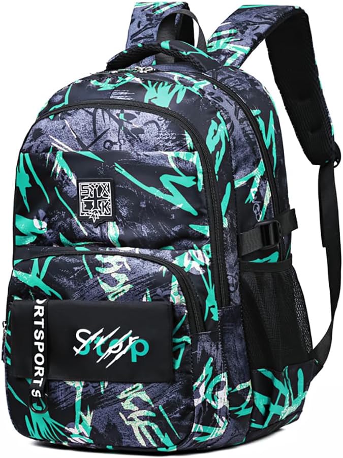 MATMO Kids Camo Backpacks Graffiti Camouflage Backpack Boys and Girls School Backpack
