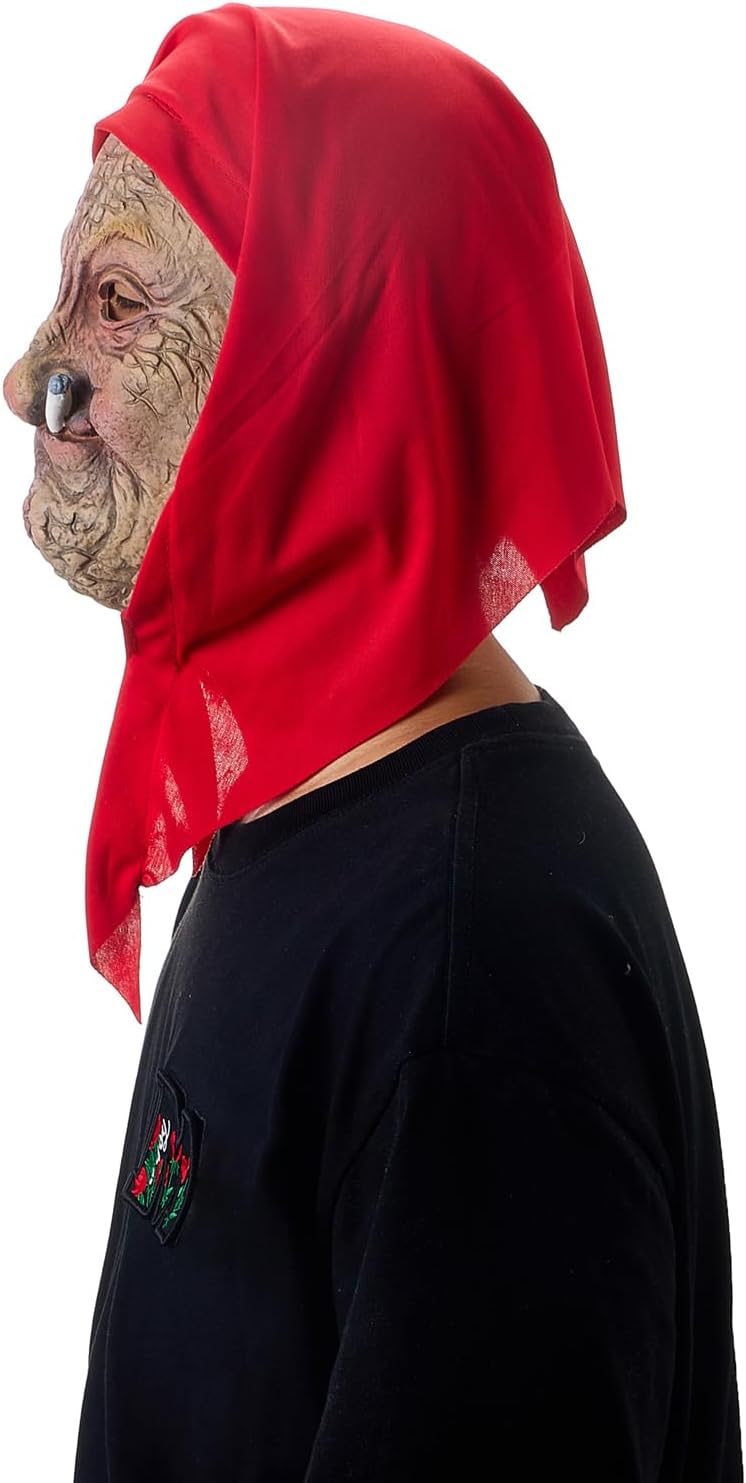 Halloween Old Man Face Mask Funny Realistic Wrinkle Face Mask for Carnival Masquerade Party Cosplay Props