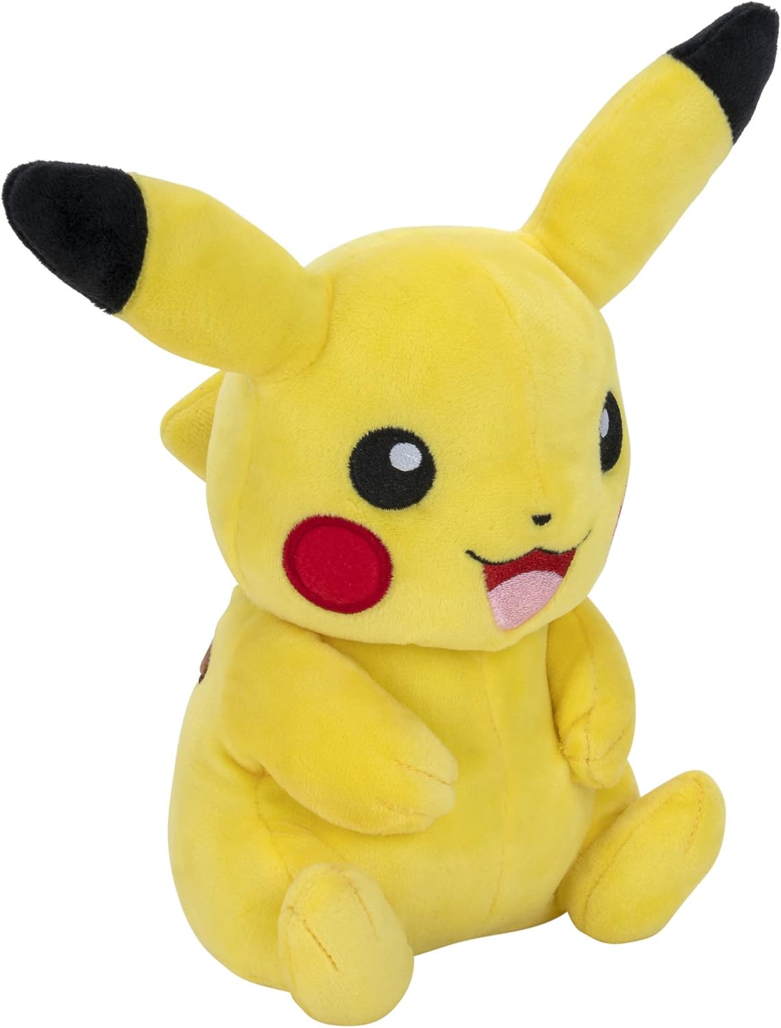 Pokémon Pikachu Plush - 8-Inch Soft Plush with Authentic Details