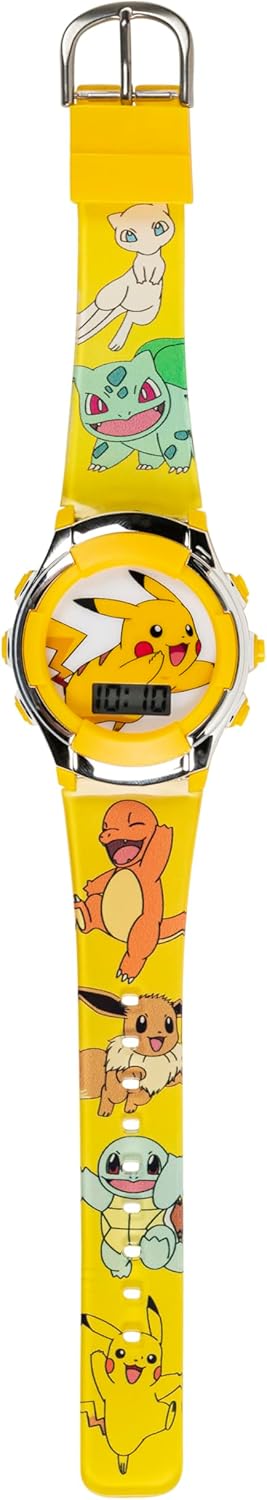 Accutime Kids Pokemon Digital LCD Quartz Watch for Boys, Girls, and Adults All Ages