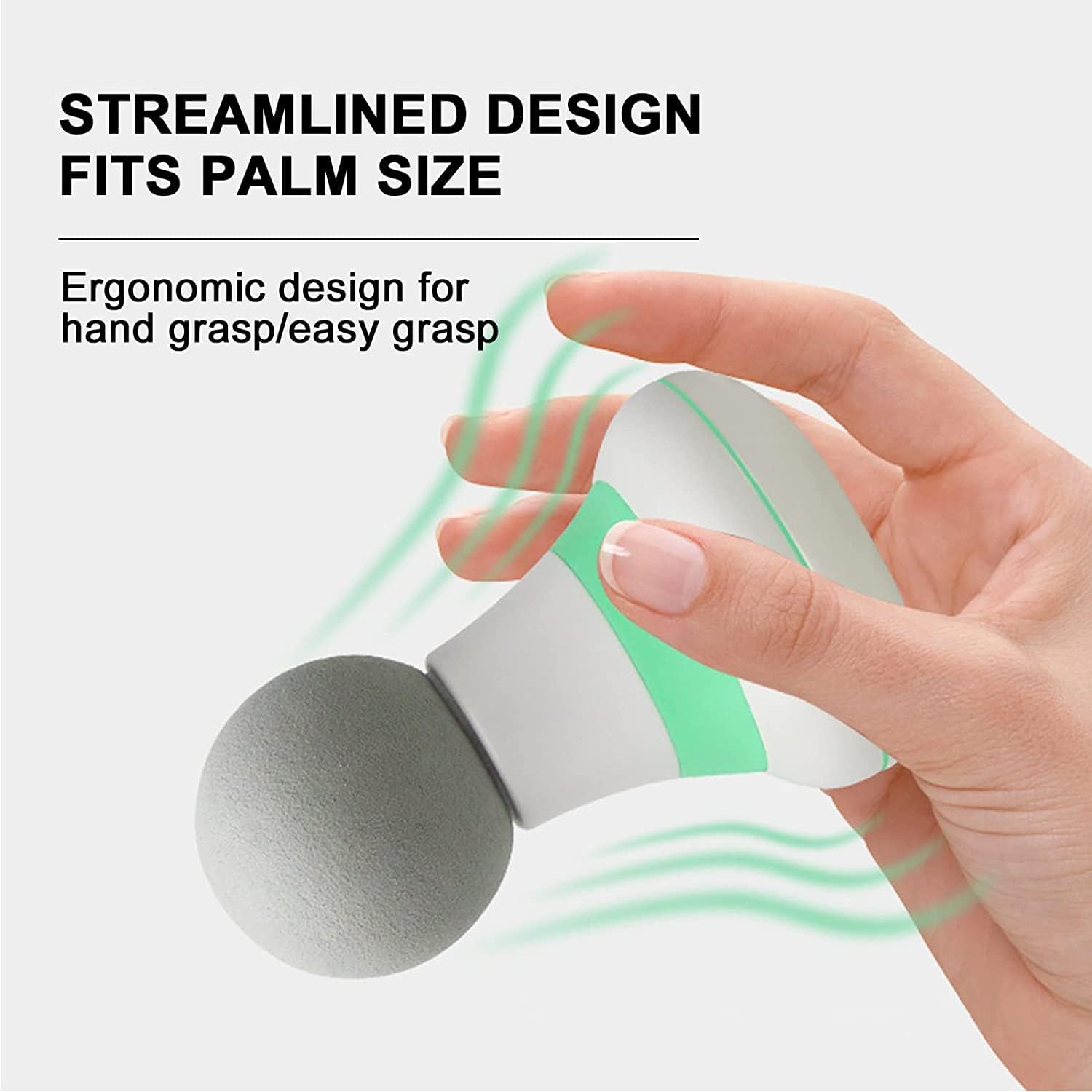 Mini Massage Gun, Portable Mini Massager USB Charging Electric Handheld Personal Massager with 6 Speed Vibration, Deep Tissue Muscle Massager Fascia Gun for Relaxation Muscles Relief Pain (Yellow)