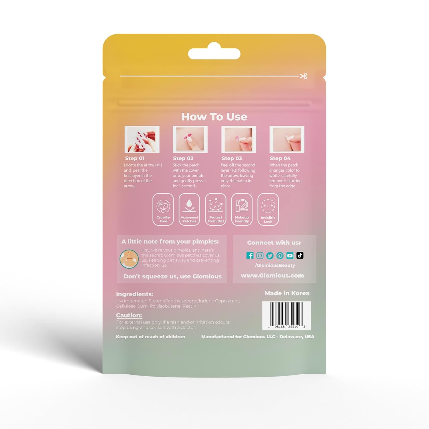 Pimple Patches - Invisible Hydrocolloid Acne Patch for Face and Skin, Spot Cover for Blemishes, Zits Patch, Spot Care for Breakouts, Facial Acne Patch, 2 Sizes (42 counts)