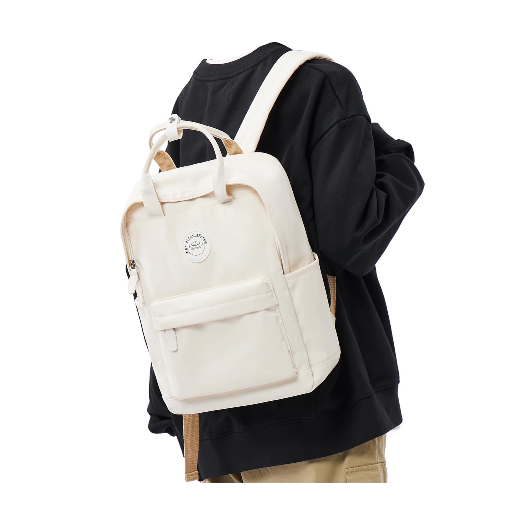 BJLFS Light Green School Backpack for Women Teen Girls, Bookbag College Student Backpack for School Men Boys, Mochilas Escolares Casual Daypack Lightweight Book Bag