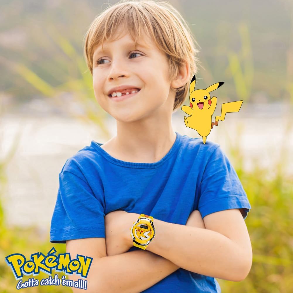Accutime Kids Pokemon Digital LCD Quartz Watch for Boys, Girls, and Adults All Ages