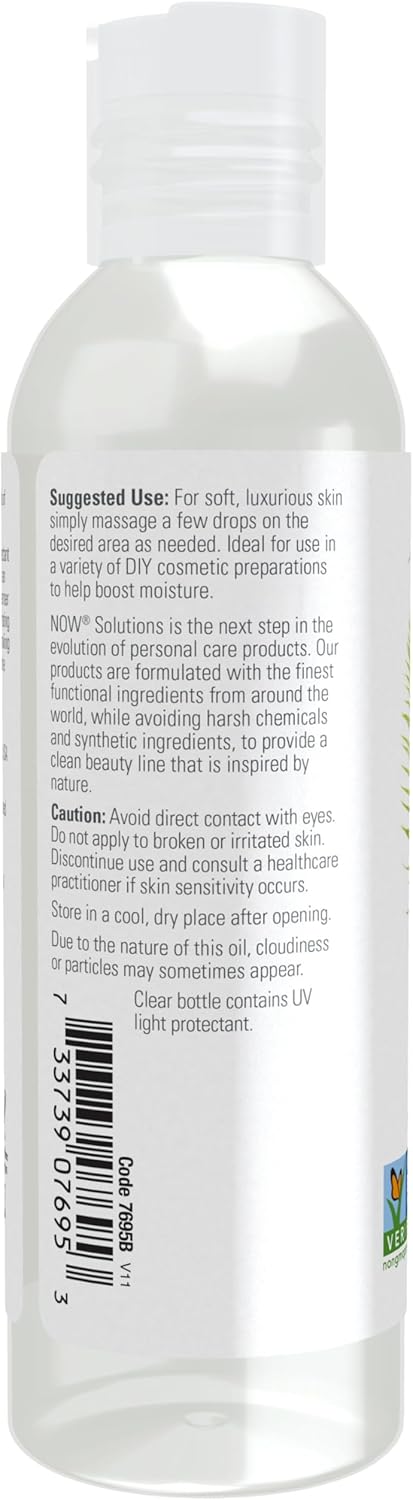 NOW Solutions, Vegetable Glycerin, 100% Pure, Versatile Skin Care, Softening and Moisturizing, 4-Ounce