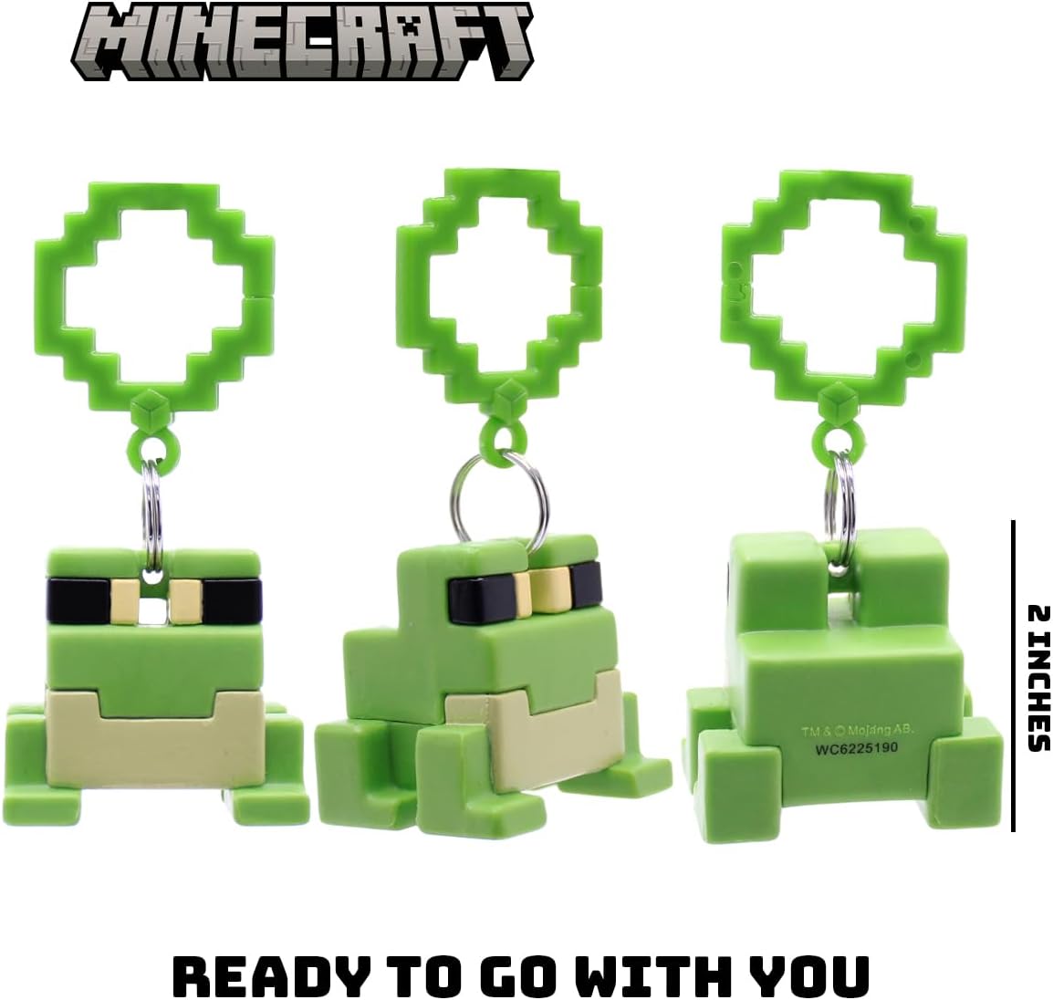 Officially Licensed Minecraft Backpack Hangers – Surprise Blind Box Figure – Durable Plastic Keychain Accessory for Backpack, Lunchbox, Gifts – Ages 3+ (Series 1)