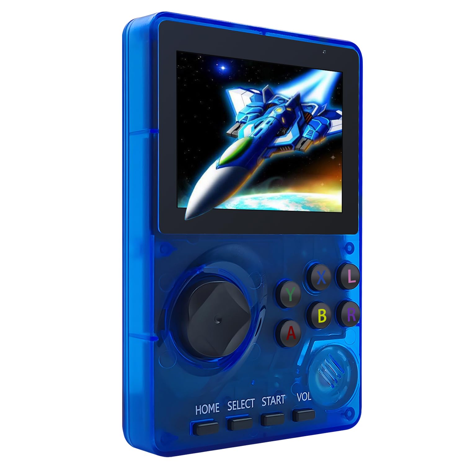 Kids Handheld Retro Game Console Pre-Loaded 100 Classic 16-Bit Games, Handheld Video Gaming Console with 2.8" Color Screen, Rechargeable Battery, Handheld Game for Boys Girls (Transparent Grey)