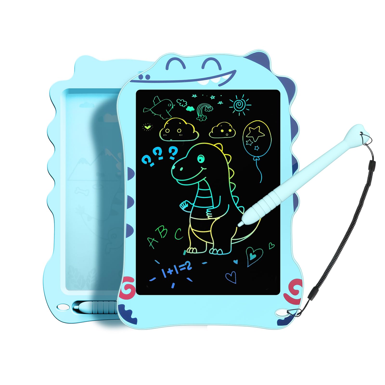 LCD Writing Tablet for Kids, Dinosaurs Drawing Pad Doodle Board for Kids, Colorful Toddlers Toys Drawing Board, Educational Toys for Boys Girls 3 4 5 6 7 8 Year Old Christmas and Birthday Gifts