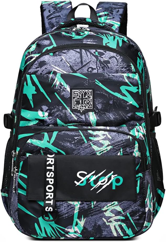 MATMO Kids Camo Backpacks Graffiti Camouflage Backpack Boys and Girls School Backpack