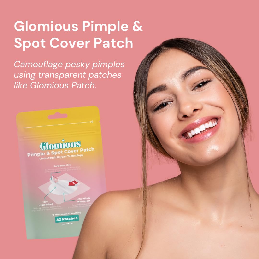 Pimple Patches - Invisible Hydrocolloid Acne Patch for Face and Skin, Spot Cover for Blemishes, Zits Patch, Spot Care for Breakouts, Facial Acne Patch, 2 Sizes (42 counts)