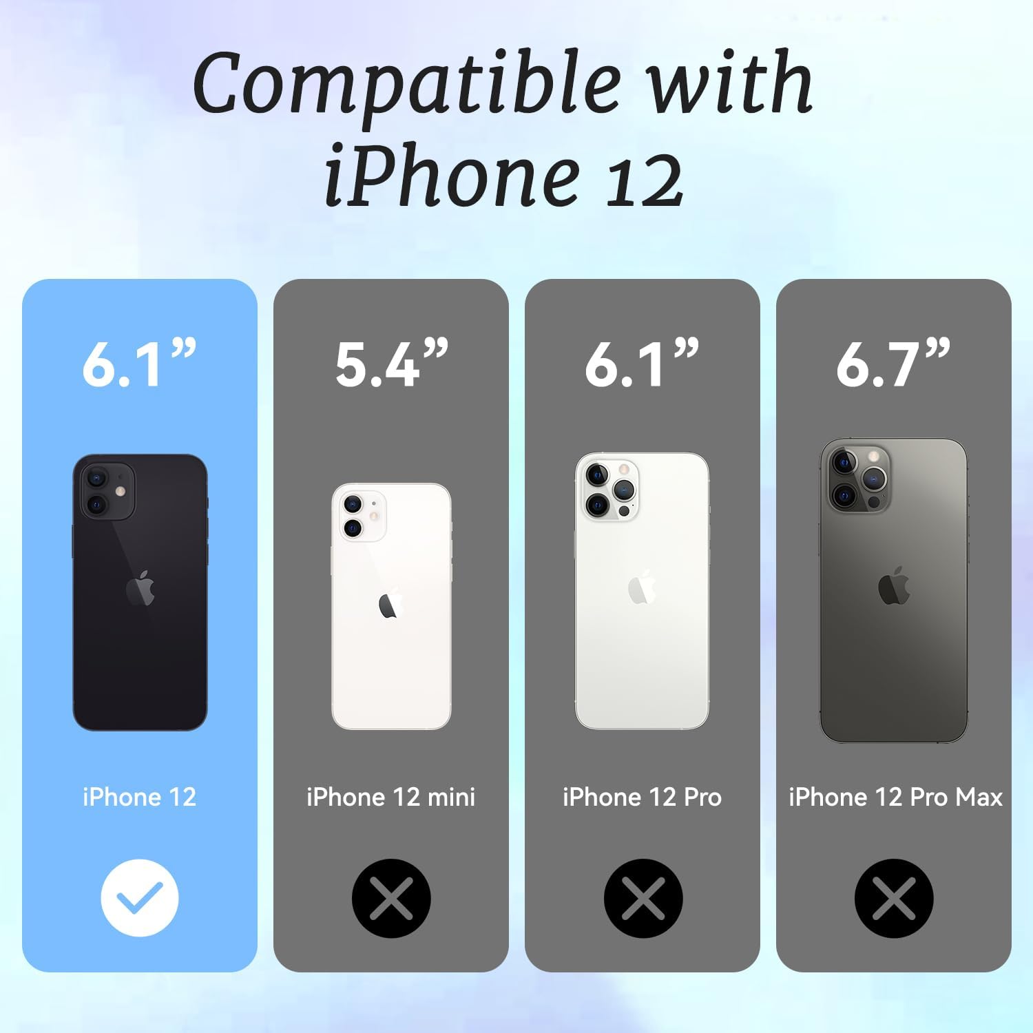 for iPhone 12 Case, Cartoon Pattern with Little Prince-Like, Military-Grade Drop Protection, Cute Soft Slim TPU Protective Cover with Camera Lens Protection for Women & Girls