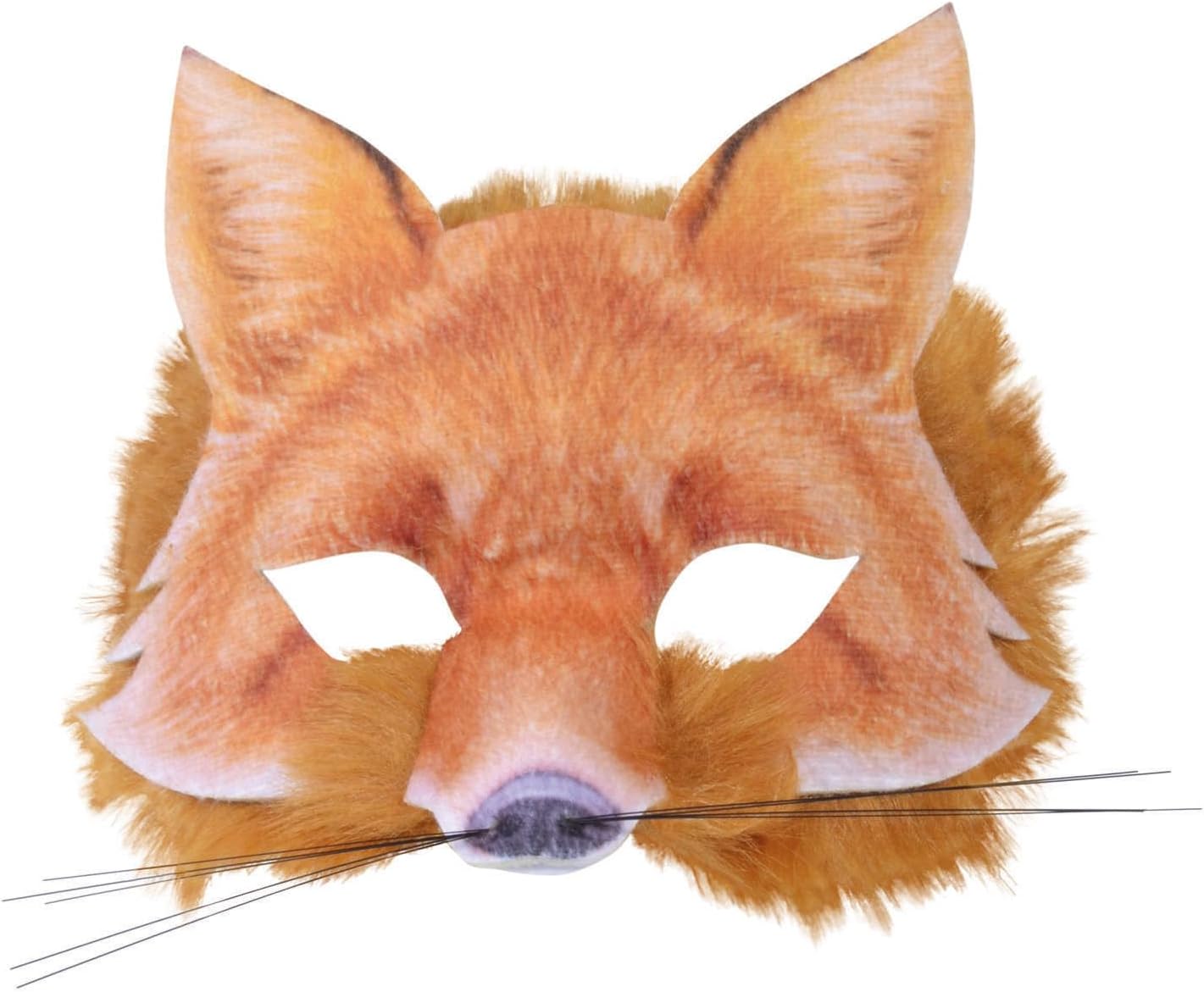 Forum Novelties 78699 Unisex-Adults Half Mask-Fox, Light Brown, Standard, One Size, Multicolor